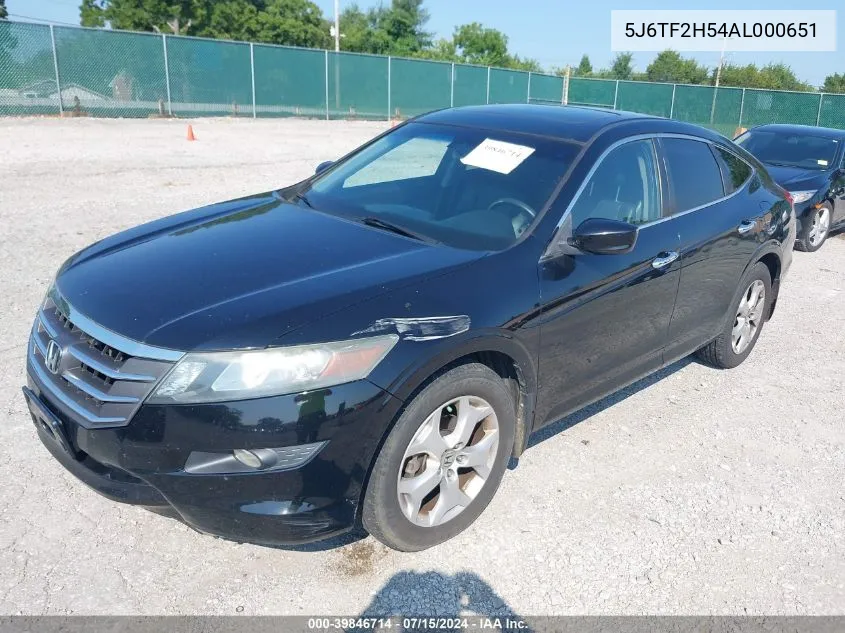 2010 Honda Accord Crosstour Ex-L VIN: 5J6TF2H54AL000651 Lot: 39846714