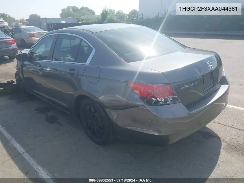 1HGCP2F3XAA044381 2010 Honda Accord 2.4 Lx