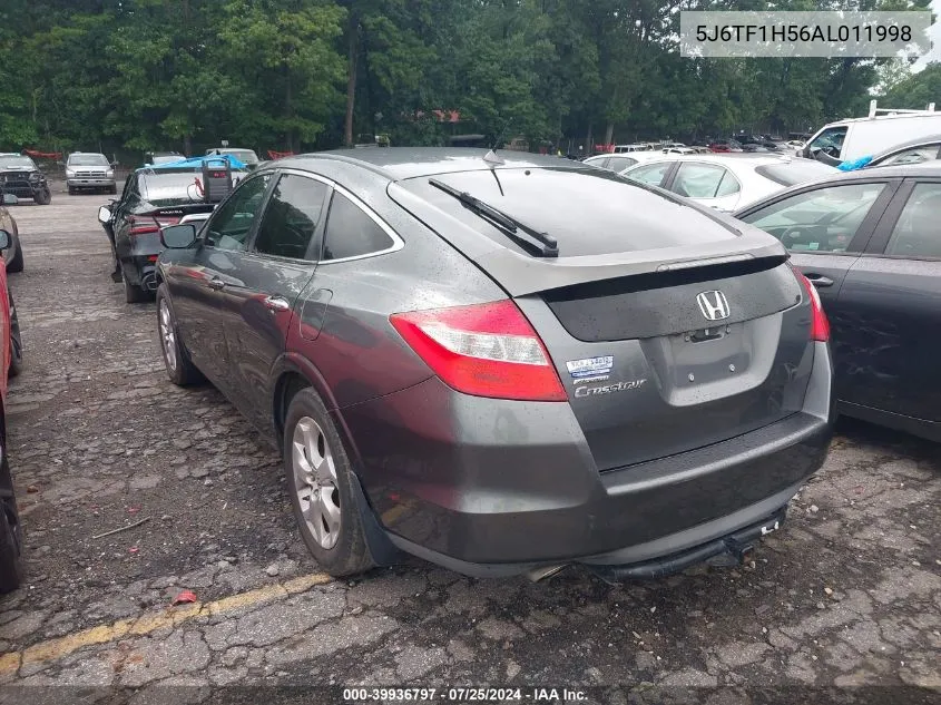 2010 Honda Accord Crosstour Ex-L VIN: 5J6TF1H56AL011998 Lot: 39936797