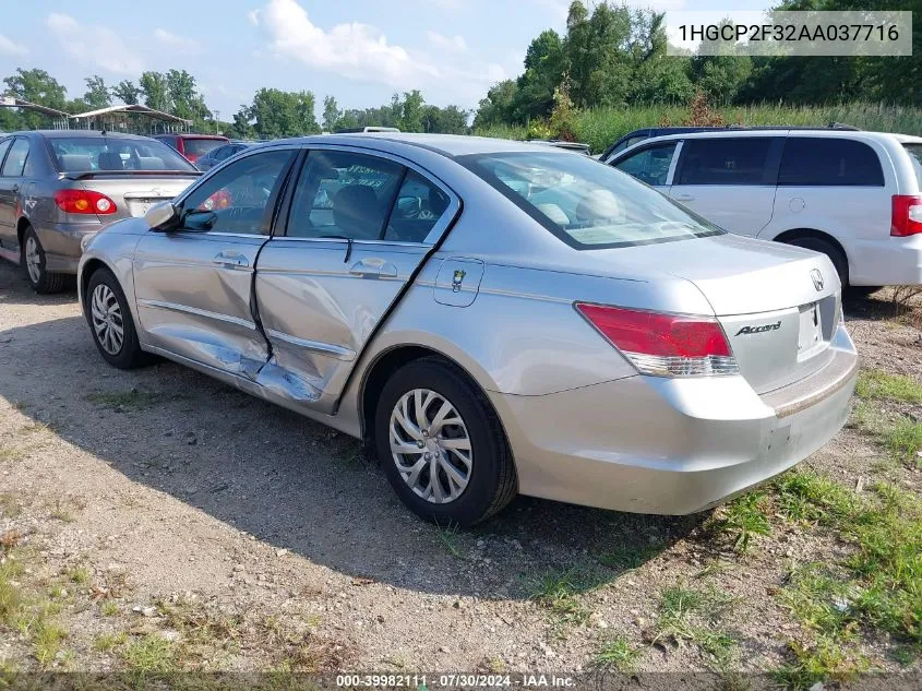 1HGCP2F32AA037716 2010 Honda Accord 2.4 Lx