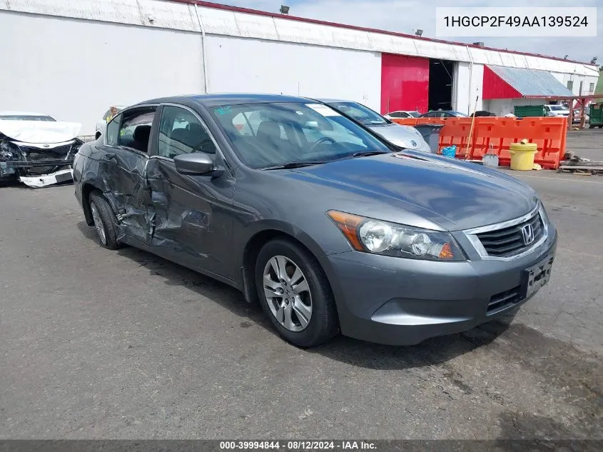 1HGCP2F49AA139524 2010 Honda Accord 2.4 Lx-P