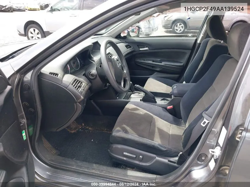 1HGCP2F49AA139524 2010 Honda Accord 2.4 Lx-P