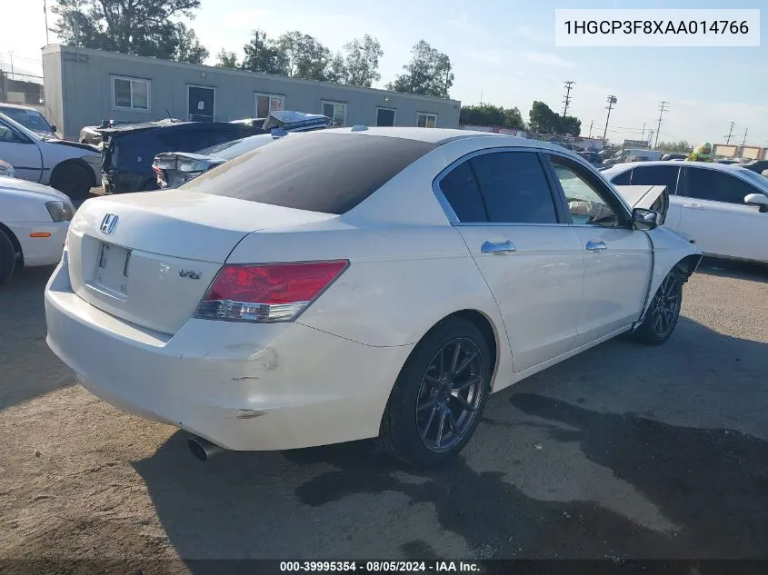 2010 Honda Accord 3.5 Ex-L VIN: 1HGCP3F8XAA014766 Lot: 39995354