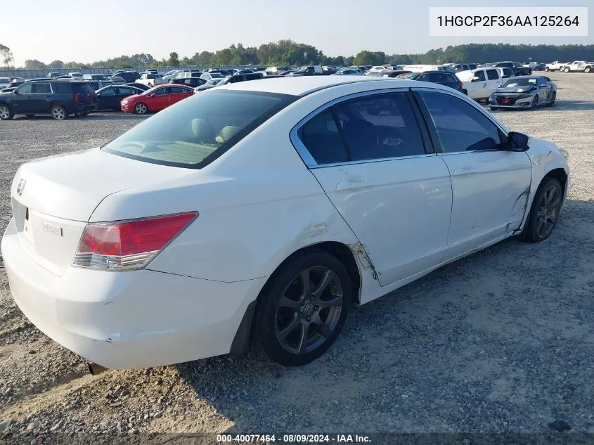 1HGCP2F36AA125264 2010 Honda Accord 2.4 Lx