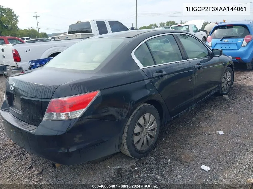 1HGCP2F3XAA144061 2010 Honda Accord 2.4 Lx