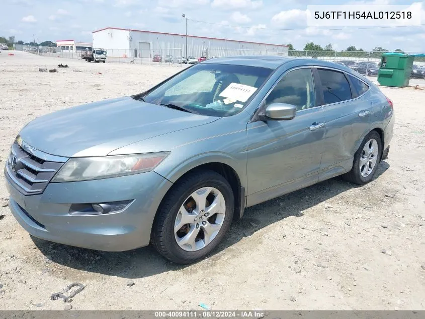 5J6TF1H54AL012518 2010 Honda Accord Crosstour Ex-L