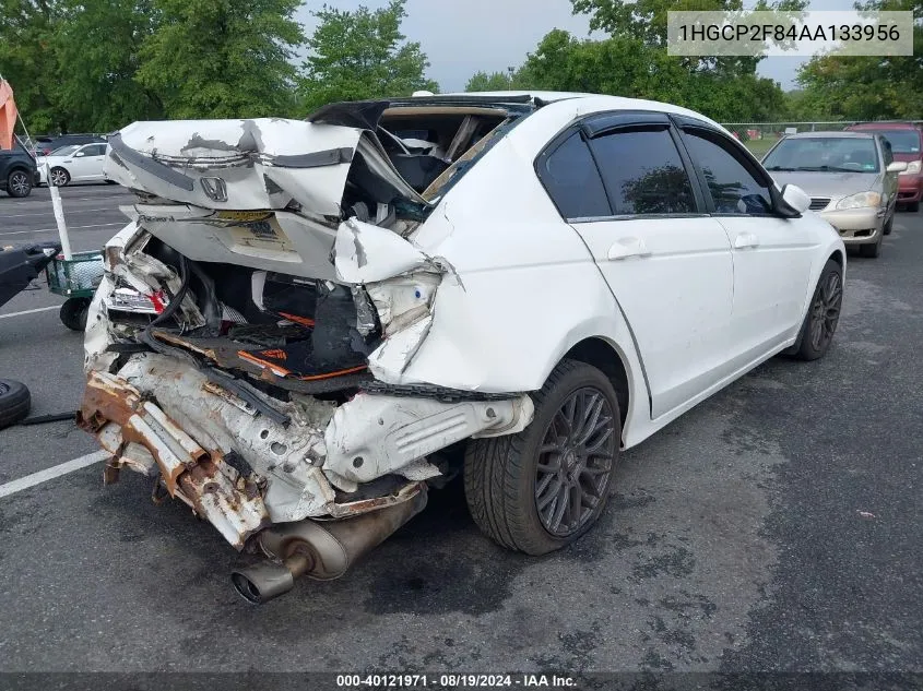 2010 Honda Accord Sdn 2.4 Ex-L/Ex-L VIN: 1HGCP2F84AA133956 Lot: 40121971