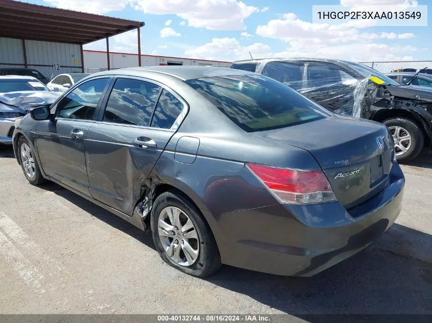 2010 Honda Accord 2.4 Lx VIN: 1HGCP2F3XAA013549 Lot: 40132744