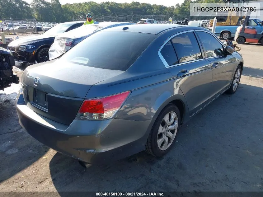 1HGCP2F8XAA042786 2010 Honda Accord 2.4 Ex-L