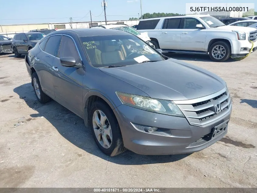 2010 Honda Accord Crosstour Exl VIN: 5J6TF1H55AL008011 Lot: 40151671