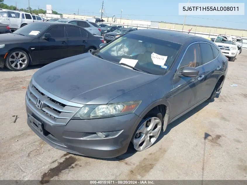 5J6TF1H55AL008011 2010 Honda Accord Crosstour Exl