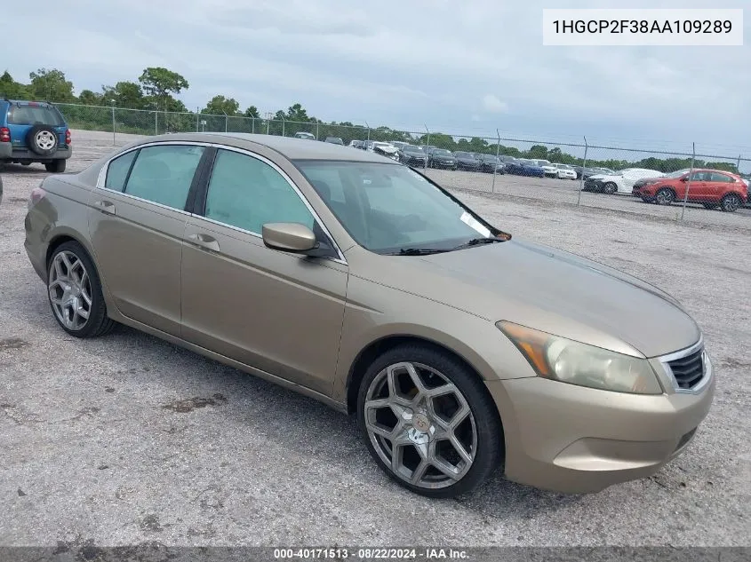 1HGCP2F38AA109289 2010 Honda Accord 2.4 Lx