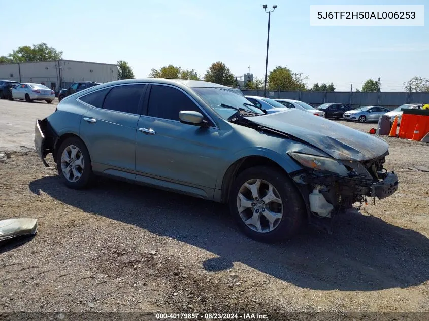 5J6TF2H50AL006253 2010 Honda Accord Crosstour Ex-L