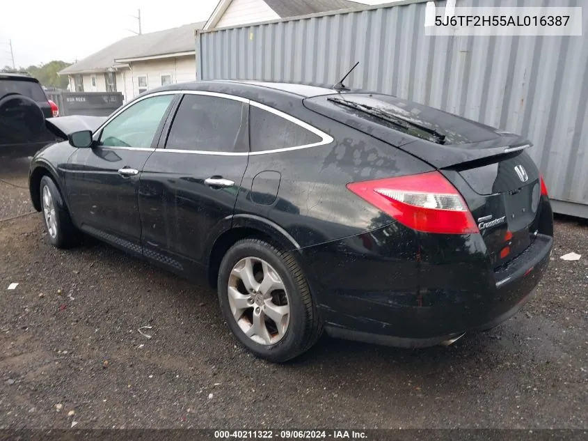 2010 Honda Accord Crosstour Exl VIN: 5J6TF2H55AL016387 Lot: 40211322