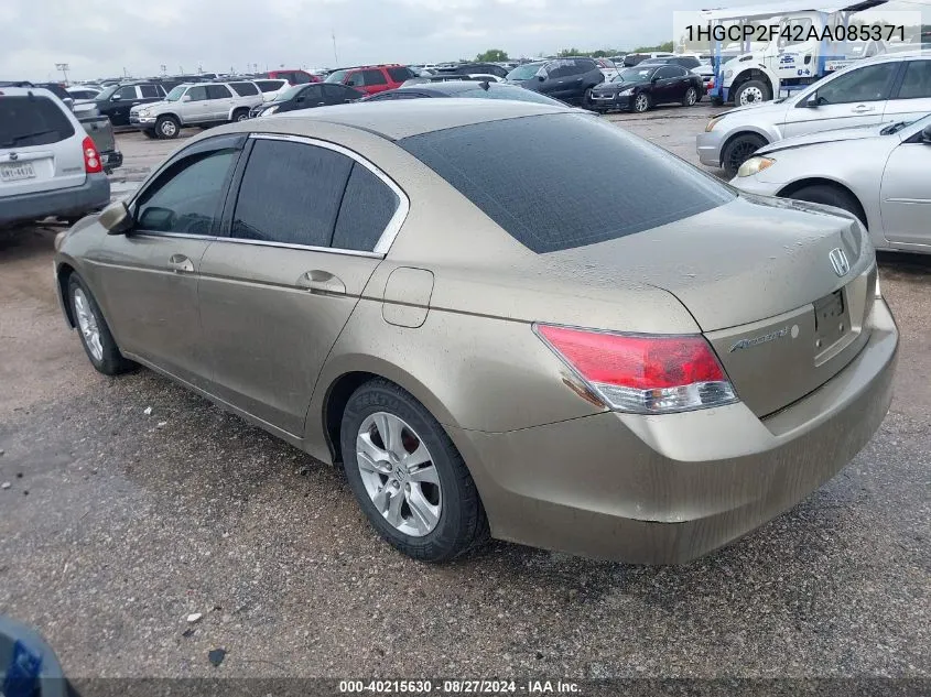 1HGCP2F42AA085371 2010 Honda Accord 2.4 Lx-P