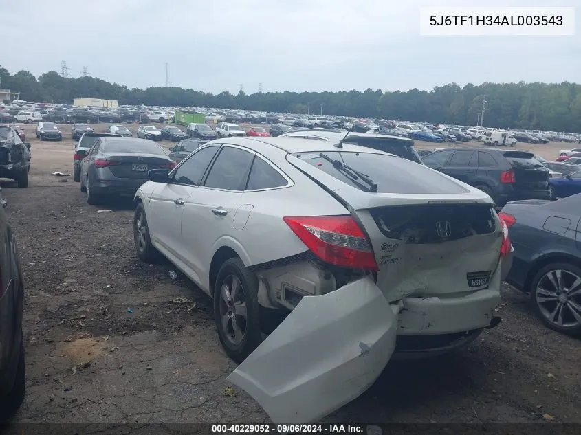 2010 Honda Accord Crosstour Ex VIN: 5J6TF1H34AL003543 Lot: 40229052