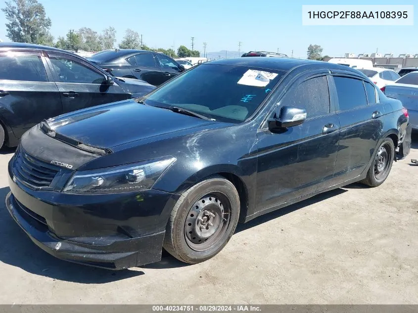 2010 Honda Accord Sdn 2.4 Ex-L/Ex-L VIN: 1HGCP2F88AA108395 Lot: 40234751