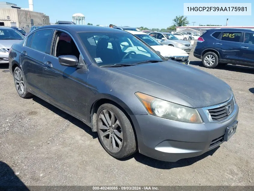 1HGCP2F39AA175981 2010 Honda Accord 2.4 Lx