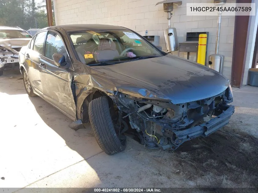 1HGCP2F45AA067589 2010 Honda Accord 2.4 Lx-P