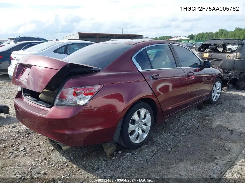 1HGCP2F75AA005782 2010 Honda Accord 2.4 Ex