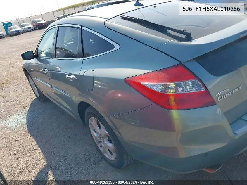 2010 Honda Accord Crosstour Exl VIN: 5J6TF1H5XAL010286 Lot: 40269395