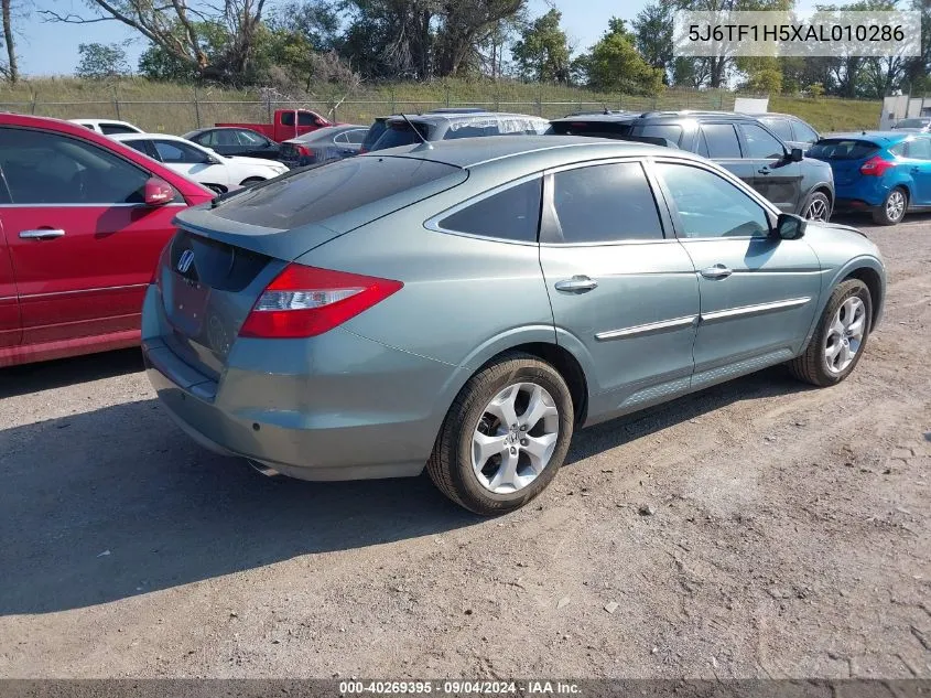 2010 Honda Accord Crosstour Exl VIN: 5J6TF1H5XAL010286 Lot: 40269395