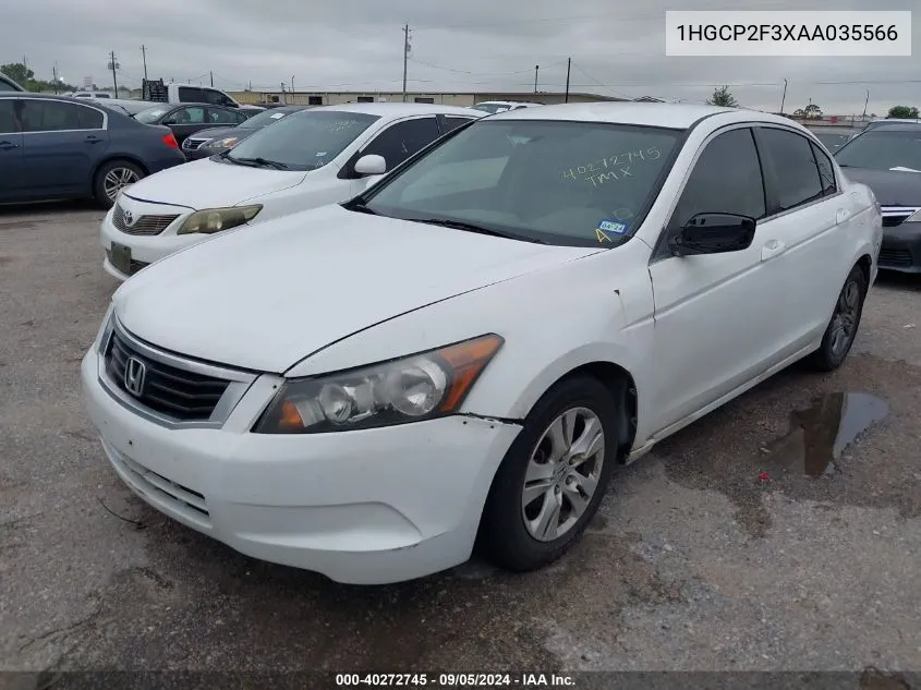 1HGCP2F3XAA035566 2010 Honda Accord 2.4 Lx