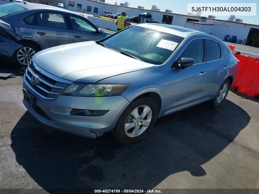 2010 Honda Accord Crosstour Ex VIN: 5J6TF1H30AL004303 Lot: 40274789