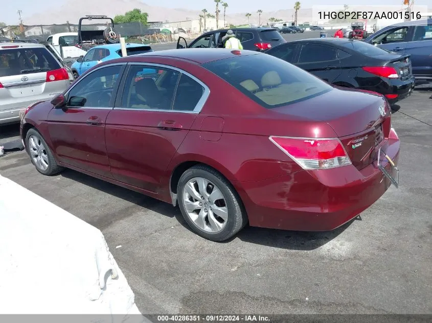 1HGCP2F87AA001516 2010 Honda Accord 2.4 Ex-L