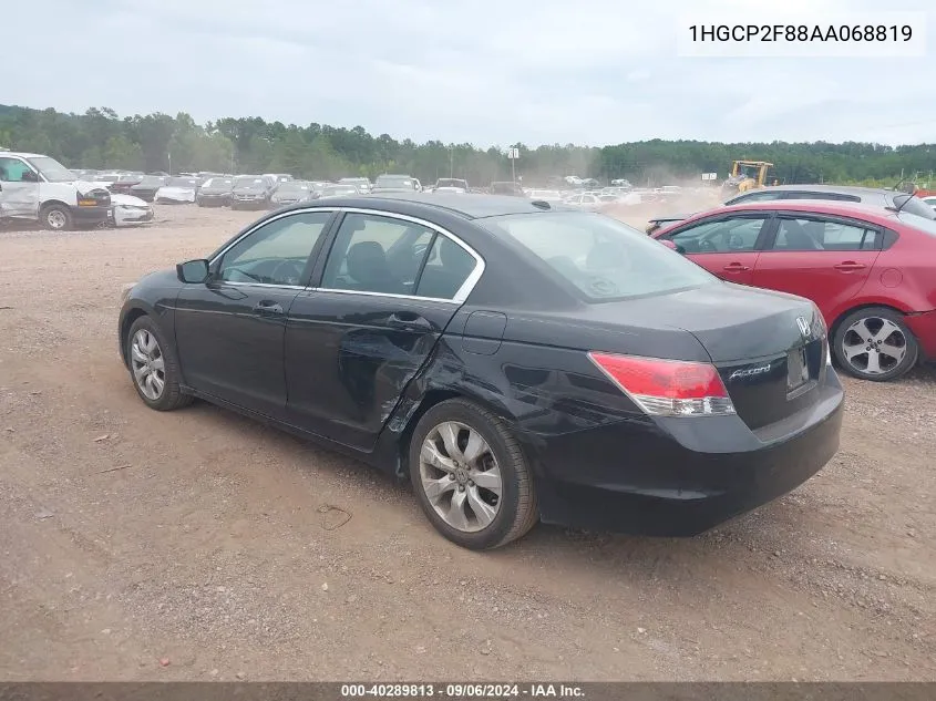 2010 Honda Accord 2.4 Ex-L VIN: 1HGCP2F88AA068819 Lot: 40289813