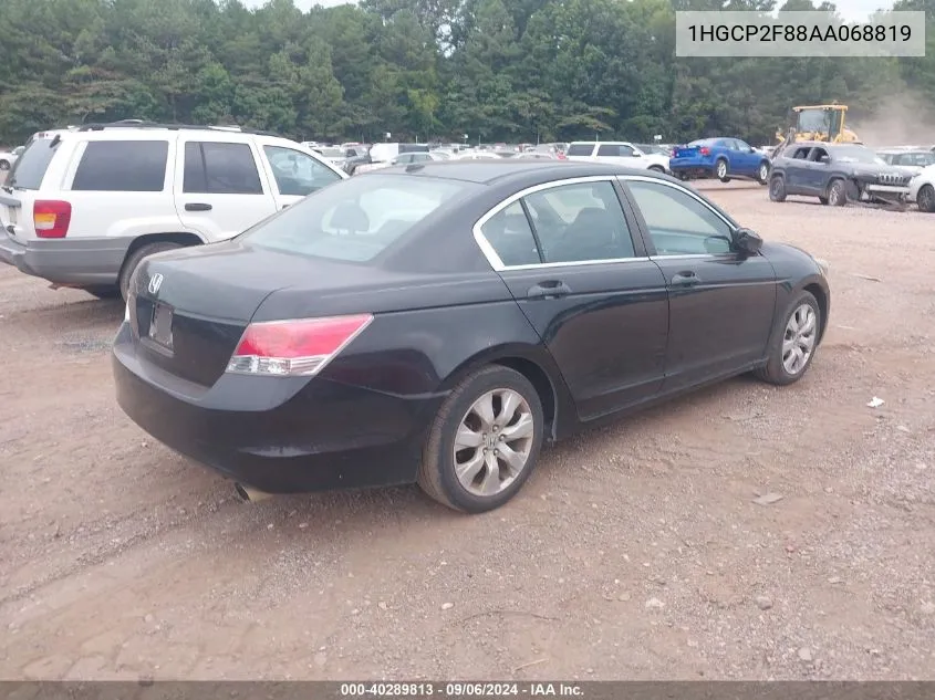 1HGCP2F88AA068819 2010 Honda Accord 2.4 Ex-L