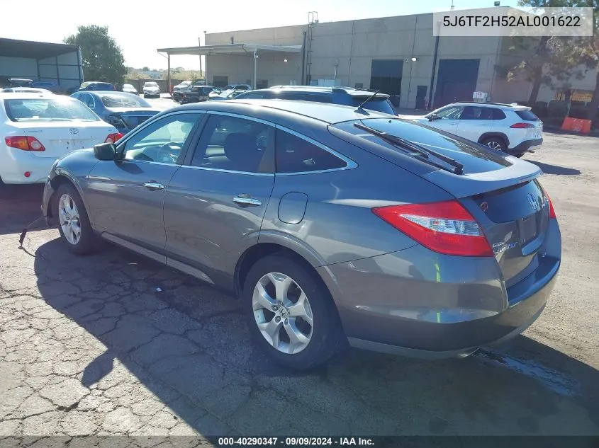 2010 Honda Accord Crosstour Ex-L VIN: 5J6TF2H52AL001622 Lot: 40290347