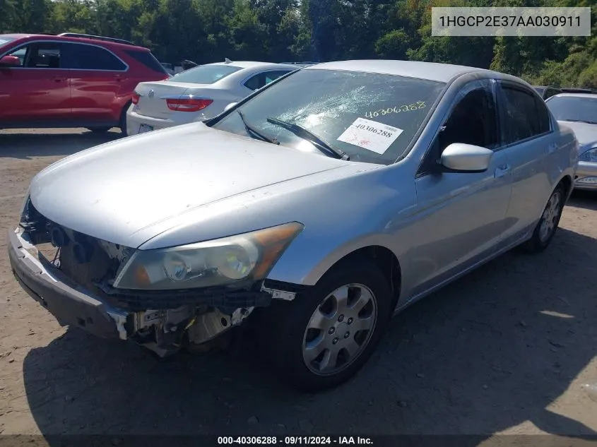 2010 Honda Accord 2.4 Lx VIN: 1HGCP2E37AA030911 Lot: 40306288