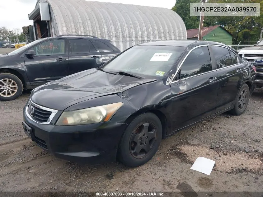 2010 Honda Accord Lx VIN: 1HGCP2E32AA039970 Lot: 40307093