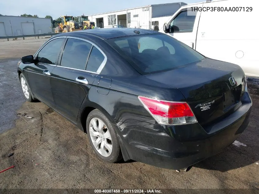 1HGCP3F80AA007129 2010 Honda Accord Exl