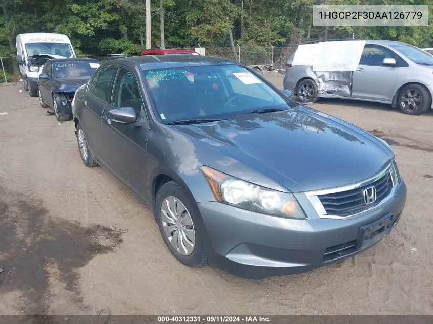 1HGCP2F30AA126779 2010 Honda Accord 2.4 Lx