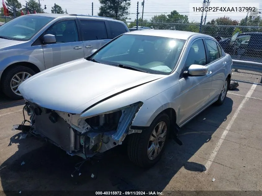 2010 Honda Accord Lxp VIN: 1HGCP2F4XAA137992 Lot: 40315972