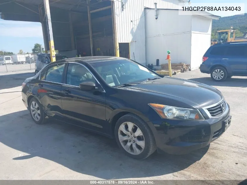 2010 Honda Accord Exl VIN: 1HGCP2F88AA134043 Lot: 40317578