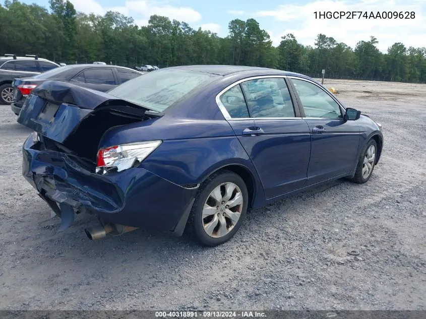 1HGCP2F74AA009628 2010 Honda Accord Ex