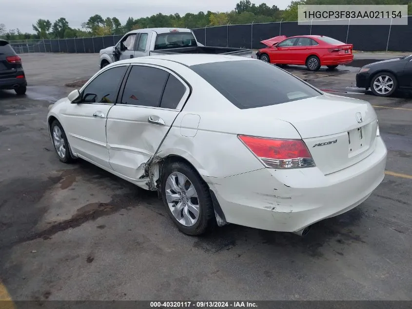 1HGCP3F83AA021154 2010 Honda Accord 3.5 Ex-L