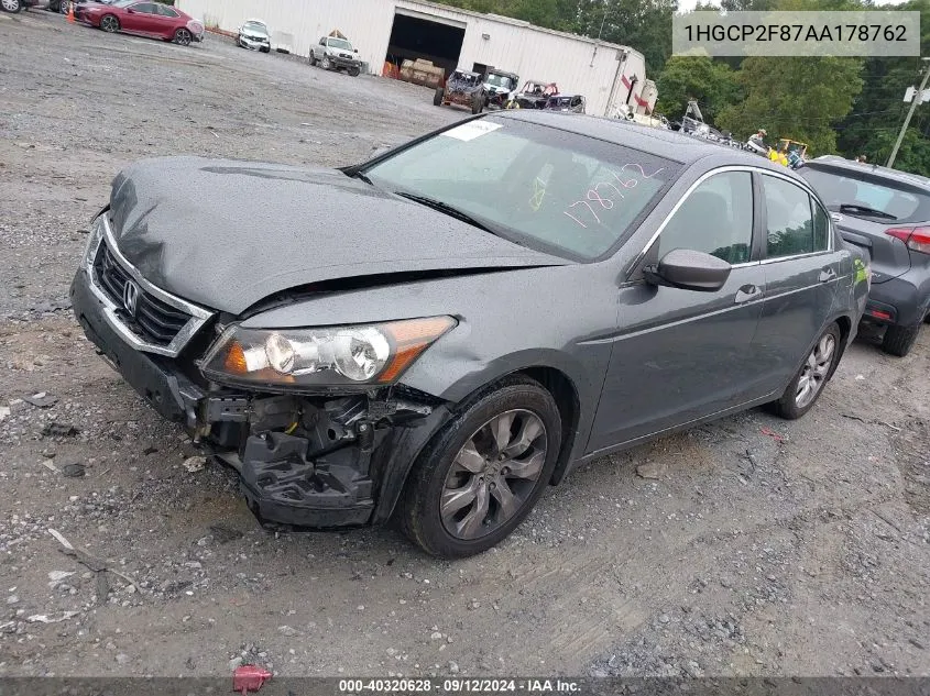 1HGCP2F87AA178762 2010 Honda Accord 2.4 Ex-L