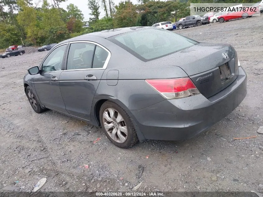 1HGCP2F87AA178762 2010 Honda Accord 2.4 Ex-L