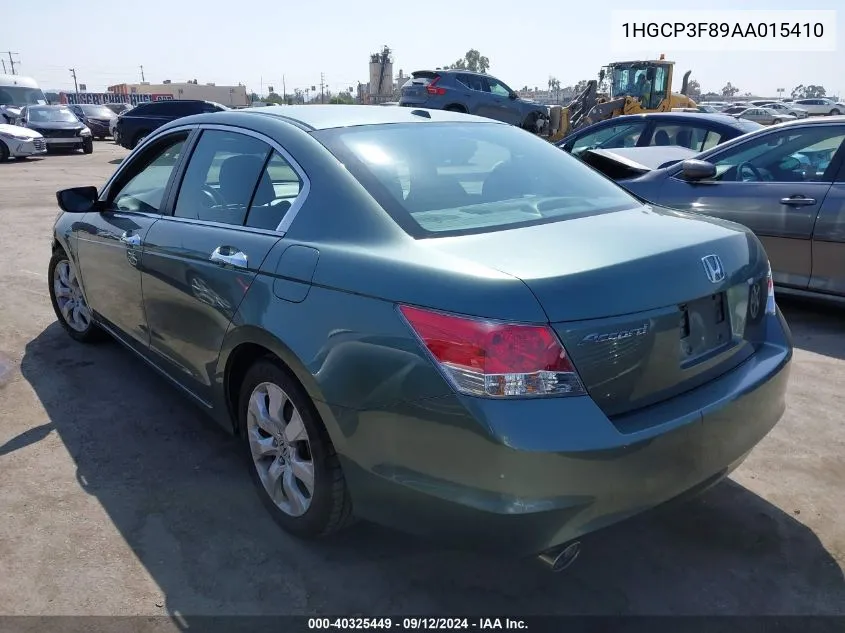 2010 Honda Accord 3.5 Ex-L VIN: 1HGCP3F89AA015410 Lot: 40325449