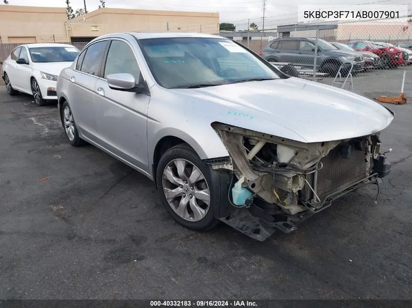 2010 Honda Accord Ex VIN: 5KBCP3F71AB007901 Lot: 40332183