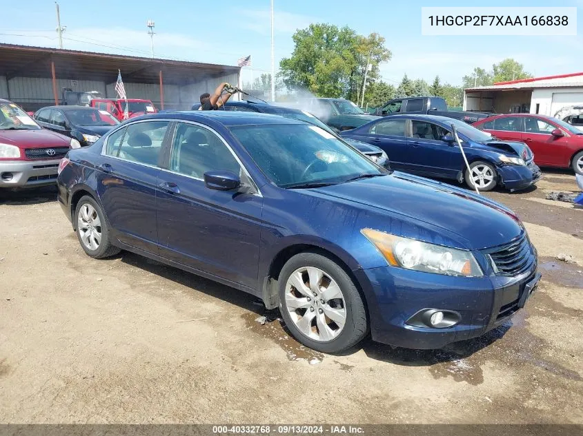 2010 Honda Accord Ex VIN: 1HGCP2F7XAA166838 Lot: 40332768