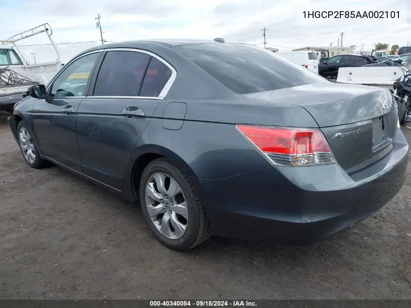 1HGCP2F85AA002101 2010 Honda Accord 2.4 Ex-L