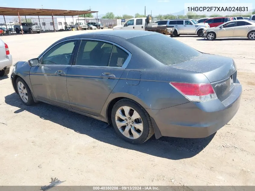 1HGCP2F7XAA024831 2010 Honda Accord Ex