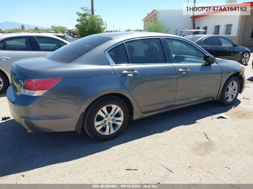 2010 Honda Accord Lxp VIN: 1HGCP2F47AA164163 Lot: 40360492