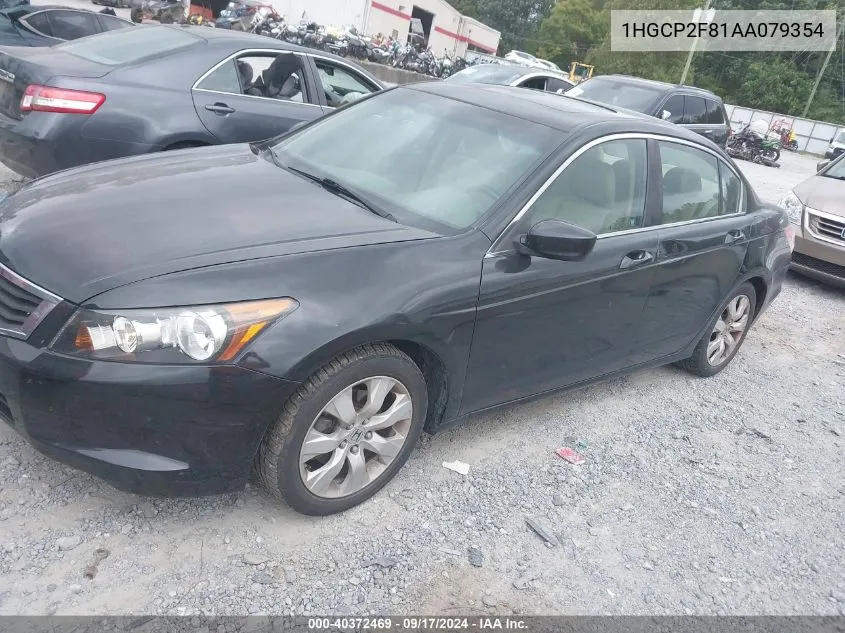 2010 Honda Accord 2.4 Ex-L VIN: 1HGCP2F81AA079354 Lot: 40372469