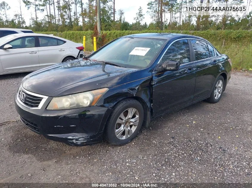 2010 Honda Accord 2.4 Lx-P VIN: 1HGCP2F44AA075635 Lot: 40597308